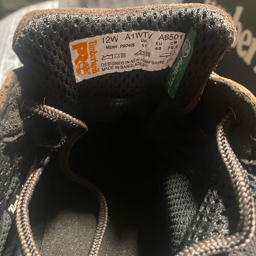 Timberland PRO Men's Black and Brown Boots